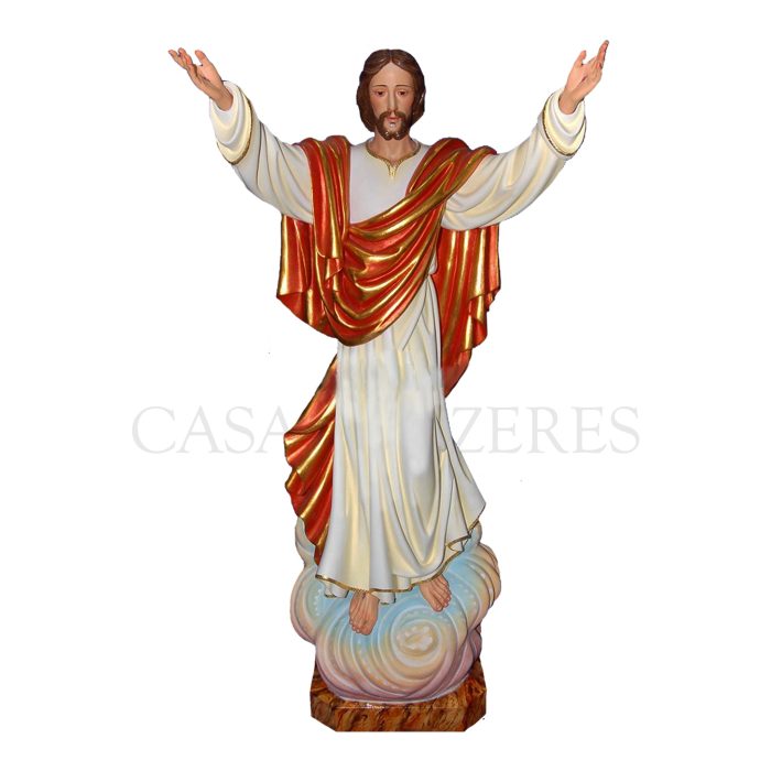 彩绘木雕-复活基督（Resurrected Christ）-多尺寸 - 图片 2