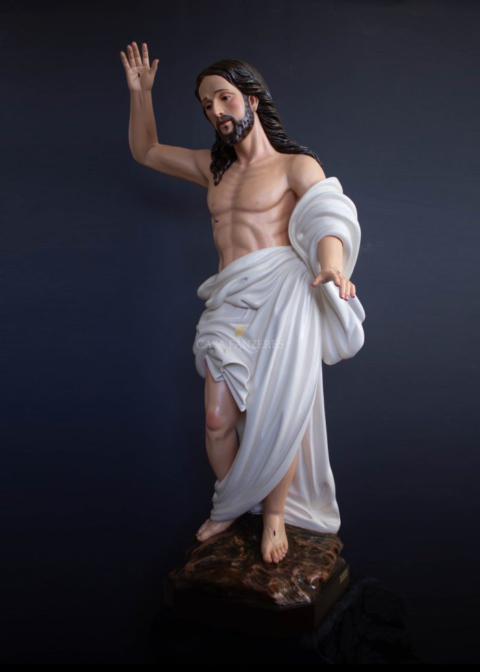 彩绘木雕-复活基督（Resurrected Christ）-多尺寸 - 图片 2