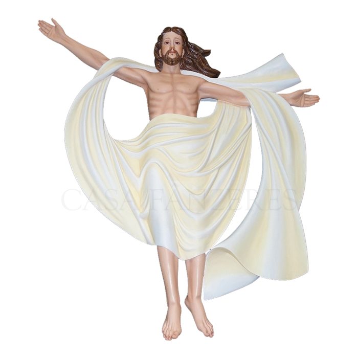 彩绘木雕-复活基督（Resurrected Christ）-多尺寸 - 图片 2