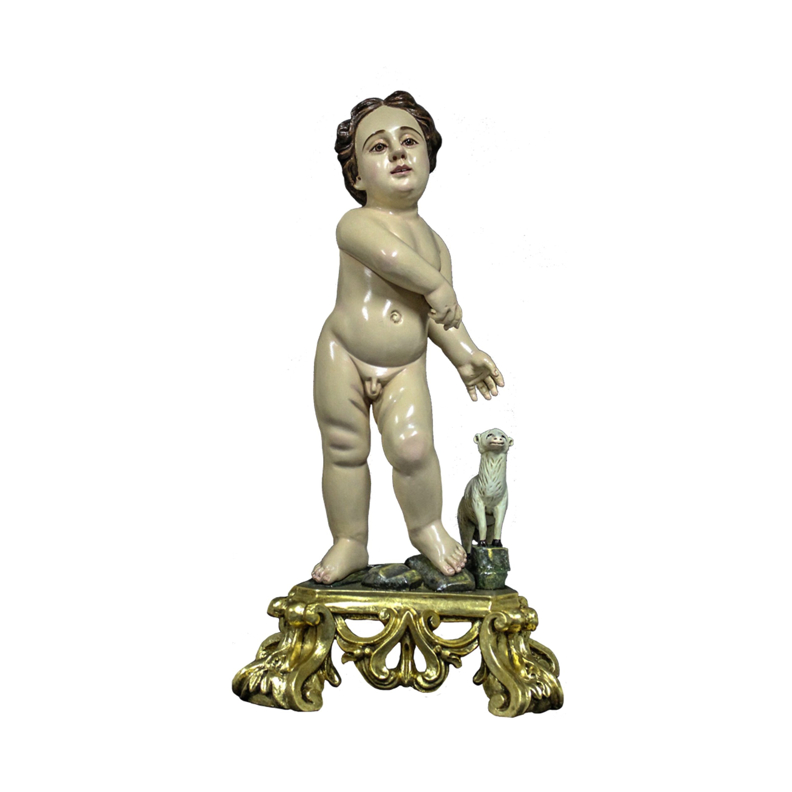 IC02STP661 彩绘木雕-圣婴耶稣(Baby Jesus)-多尺寸 - 图片 1