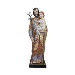 彩绘木雕-圣若瑟（St. Joseph）-多尺寸