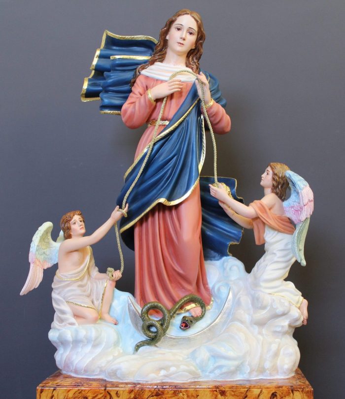 彩绘木雕-解结圣母（Our Lady Undoer of Knots）-多尺寸 - 图片 2