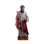 彩绘木雕-圣保禄（St. Paul）-多尺寸