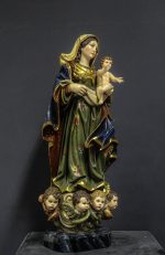 彩绘木雕-玫瑰经圣母（Our Lady of the Rosary）-多尺寸 - 图片 3