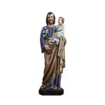 彩绘木雕-圣若瑟（St. Joseph）-多尺寸