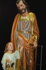 彩绘木雕-木匠圣若瑟（St. Joseph the Carpenter）-多尺寸 - 图片 2
