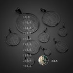 圣本笃圣牌-925银-0.9 / 1.1 / 1.3 / 1.5 / 1.7 / 1.9 / 2.1 / 2.5 / 3.3cm｜9mm - 图片 3