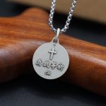 法国银圣牌- 合掌祈祷圣母玛利亚 -  925银 - 1.8cm-送钛钢链 - 图片 6