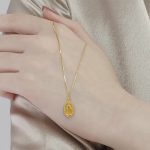 吊坠项链-显灵圣母-18K金-0.9/1.3/1.7cm-不含链 - 图片 6