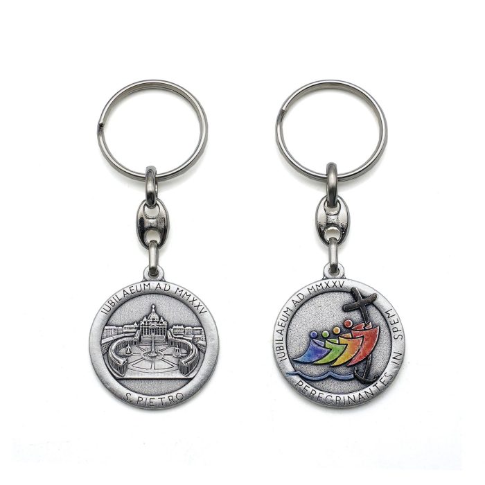 钥匙扣- 2025禧年-圣伯多禄广场-彩色logo-8.5cm