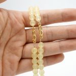玫瑰念珠-浅黄水晶玉髓-婚约款-6mm - 图片 4
