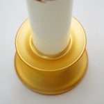 手工白玉酥油灯-PX和平-一体玻璃底座款-高31cm/33cm一对 - 图片 5