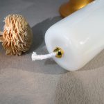 手工白玉酥油灯-PX和平-一体玻璃底座款-高31cm/33cm一对 - 图片 7