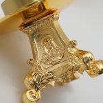 手工白玉酥油灯-PX和平-带合金底座-高31cm/33cm一对 - 图片 7