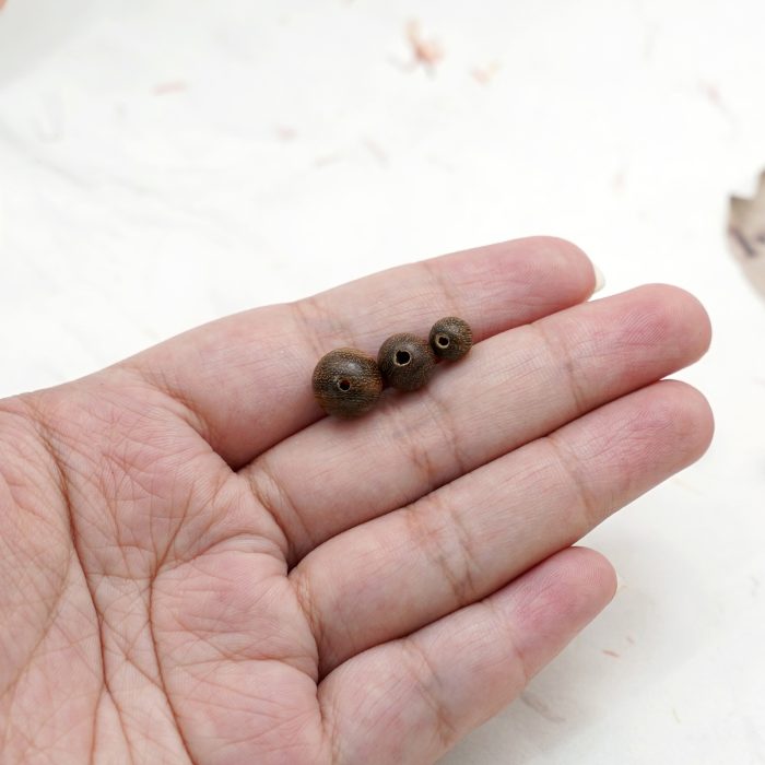 DIY珠子-金丝檀木散珠-6/8/10mm-100颗/包 - 图片 7