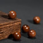 DIY珠子-金丝檀木散珠-6/8/10mm-100颗/包 - 图片 3