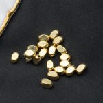 DIY珠子-方珠-锌合金-镀金-7mm-10颗/包 - 图片 3