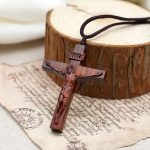 项链十字架-简约款-紫檀木-4.5/6.0cm（配绳约70cm） - 图片 2