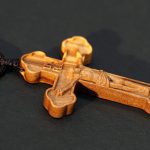 十字架项链-橄榄木-自然巧克力纹-5.5cm-绳长70cm - 图片 8