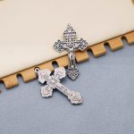 DIY十字架-宽恕-拉丁文版-锌合金-5.1x3.5cm - 图片 3