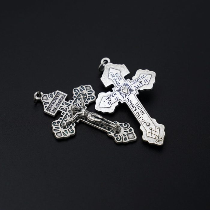DIY十字架-宽恕-拉丁文版-锌合金-5.1x3.5cm - 图片 5