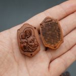 DIY三通-枣木-若瑟抱耶稣-3.6cm - 图片 3