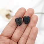 DIY三通-黑檀木-圣母抱耶稣-桃心-1.5cm - 图片 3