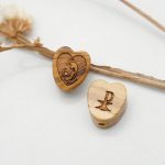 DIY三通-橄榄木-圣母抱耶稣-桃心-1.5cm - 图片 4