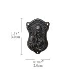 DIY三通-黑檀木-AVE-MARIA圣母抱耶稣-3.0cm - 图片 2