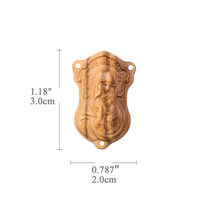 【捡漏】DIY三通-橄榄木B类-AVE-MARIA圣母抱耶稣-3.0cm - 图片 2