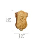 DIY三通-橄榄木-AVE-MARIA圣母抱耶稣-3.0cm - 图片 2