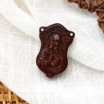 DIY三通-紫檀木-AVE-MARIA圣母抱耶稣-3.0cm - 图片 3