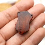 DIY三通-紫檀木-AVE-MARIA圣母抱耶稣-3.0cm - 图片 5