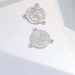DIY三通-圣本笃-925银-镀铑-1.5cm - 图片 5