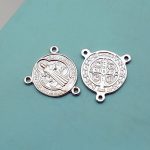 DIY三通-圣本笃-925银-镀铑-1.5cm - 图片 8