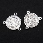 DIY三通-圣本笃-925银-镀铑-1.5cm - 图片 9