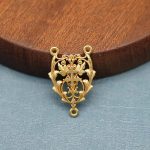 DIY三通-镂空花纹-黄铜-2.2cm - 图片 3