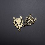 DIY三通-镂空花纹-黄铜做旧-2.2cm - 图片 6