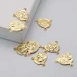 DIY三通-善导圣母-良十四世牧徽-金色/银色-1.87x1.4cm - 图片 4