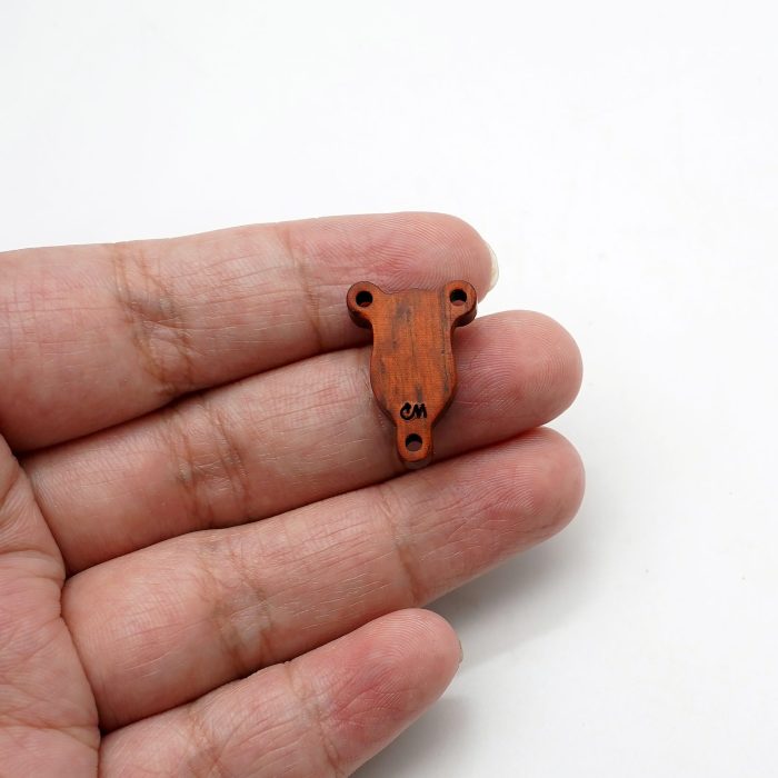 DIY三通-圣母-紫檀木-1.6x0.9cm - 图片 4