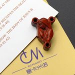 DIY三通-圣母-紫檀木-1.6x0.9cm - 图片 6