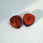 DIY三通-圣母抱耶稣-紫檀木-2.0x1.8cm - 图片 5