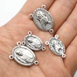 DIY三通-教宗方济各+慈悲禧年标志-锌合金-1.7/2.2cm - 图片 2