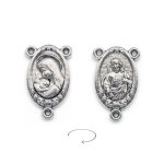 DIY三通-带玫瑰花-锌合金-1.2/2.2cm