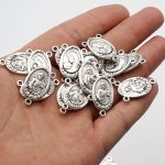 DIY三通-带玫瑰花-锌合金-1.2/2.2cm - 图片 6