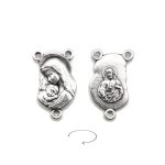 DIY三通-圣母抱耶稣-椭圆异形设计-锌合金-1.5/2.0cm