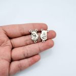 DIY三通-圣母抱耶稣-椭圆异形设计-锌合金-1.5/2.0cm - 图片 5