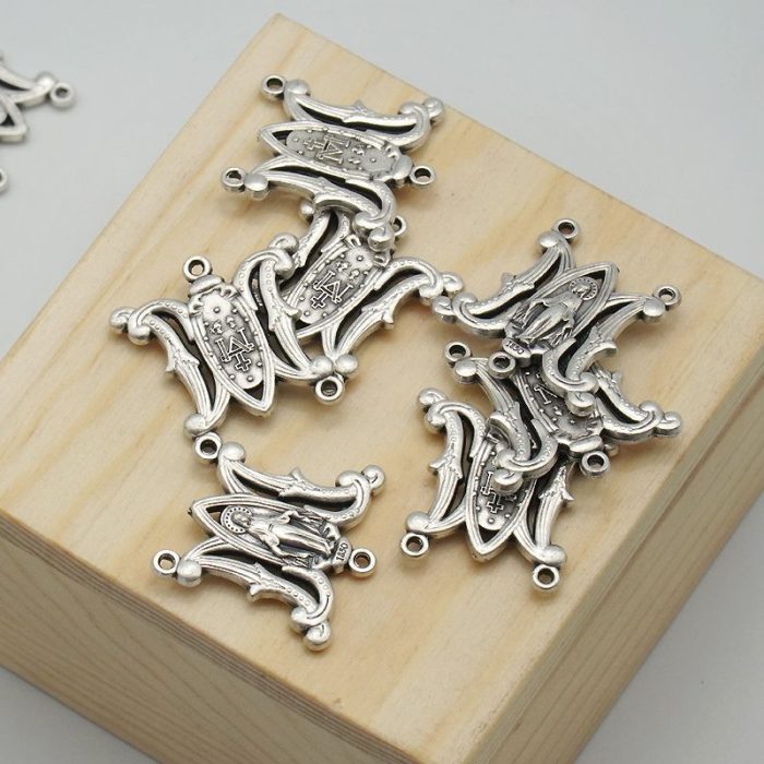 DIY三通-圣母显灵-蝴蝶外形-锌合金-2.0cm - 图片 3