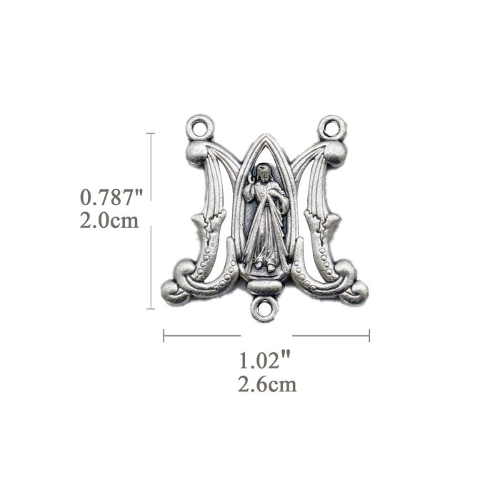 DIY三通-上主慈悲-蝴蝶外形-锌合金-2.6cm - 图片 2