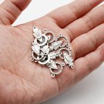 DIY三通-显灵圣母-光环中空-锌合金-2.0x1.2cm - 图片 4